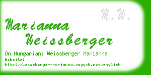 marianna weissberger business card
